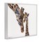 Stupell Industries Baby Giraffe Animal Watercolor Framed Giclee Art